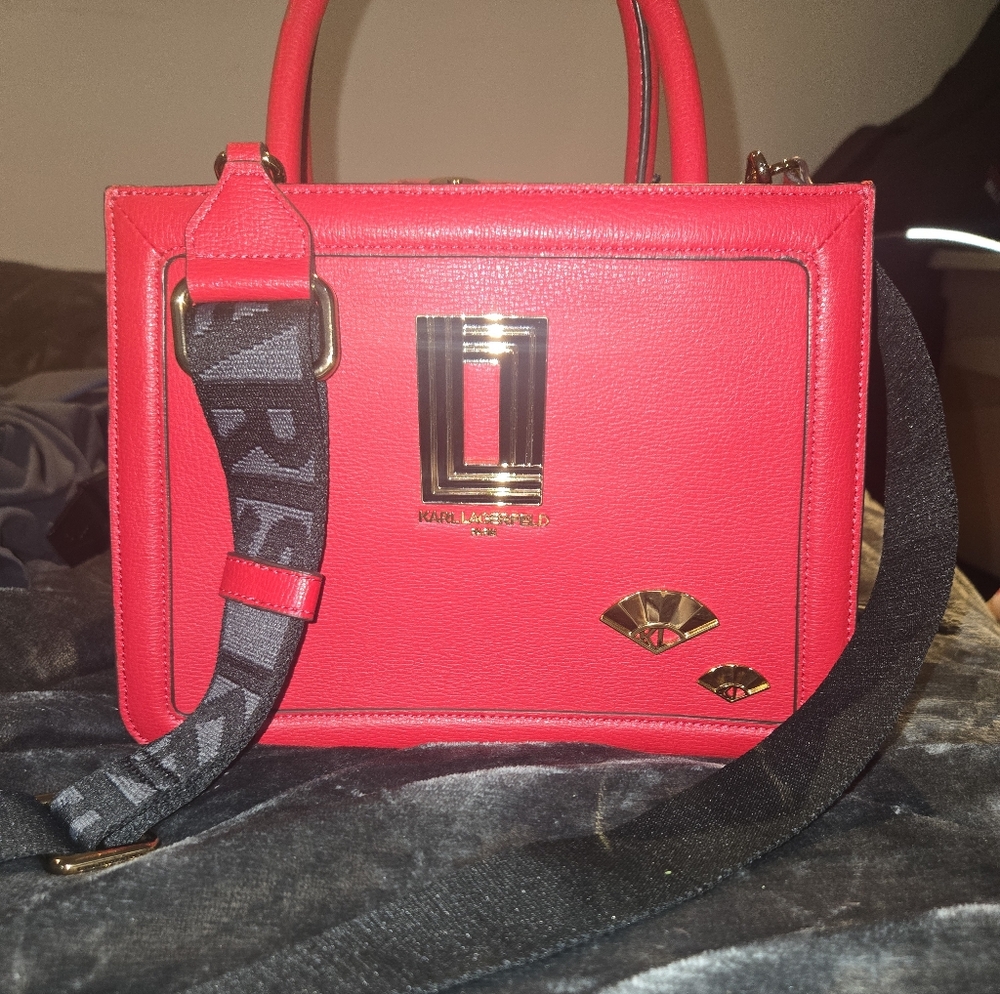Karl Lagerfeld Red Crossbody Bag
